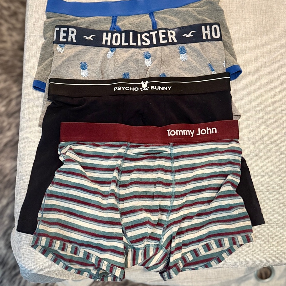 Hollister Gray Boxer Briefs Modern Fit Cotton Stretch